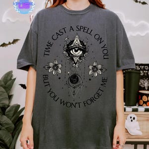 Time Cast A Spell On You But You Won&#39;t Forget Me Shirt, Classic Rock Band Lover Sweatshirt, Retro Music Fan Gift, Festival Wear, Silver Tee