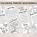 Printable Prayer Bookmarks to Color, Bookmarks With Prayers for ...