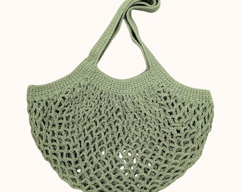 Crochet market bag, 100% cotton