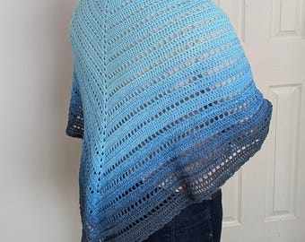 Handmade Crochet Shawl 100% cotton