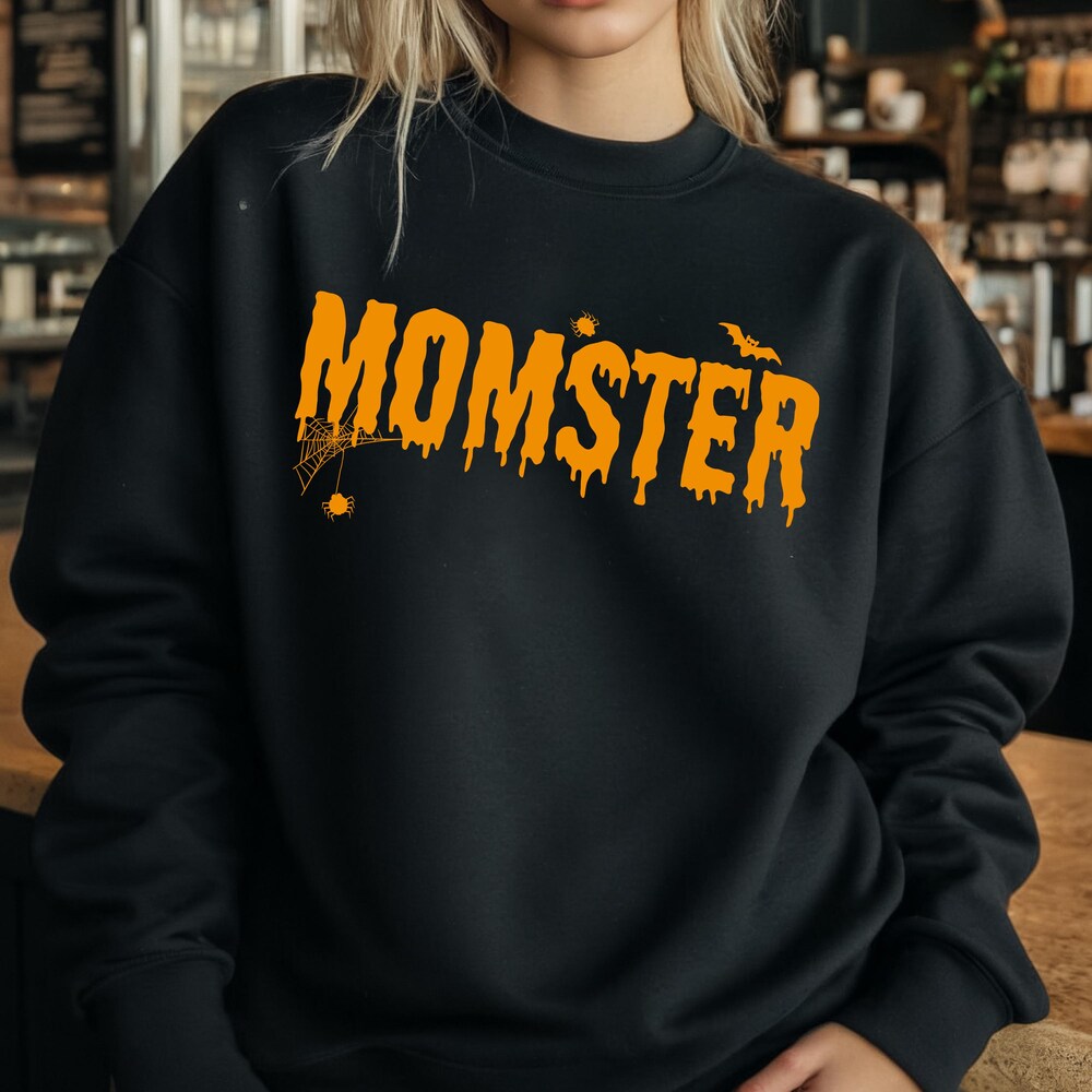 Momster Halloween Sweatshirt, Halloween Hoodie For Women, Funny Halloween Sweat, Gift For Halloween Sweatshirt, Halloween Gifts, Fall Hoodie New Hoodie
