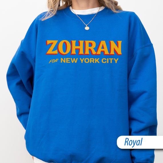 ZOHRAN for NYC Retro Sweatshirt and Hoodie, Political Pride Sweater