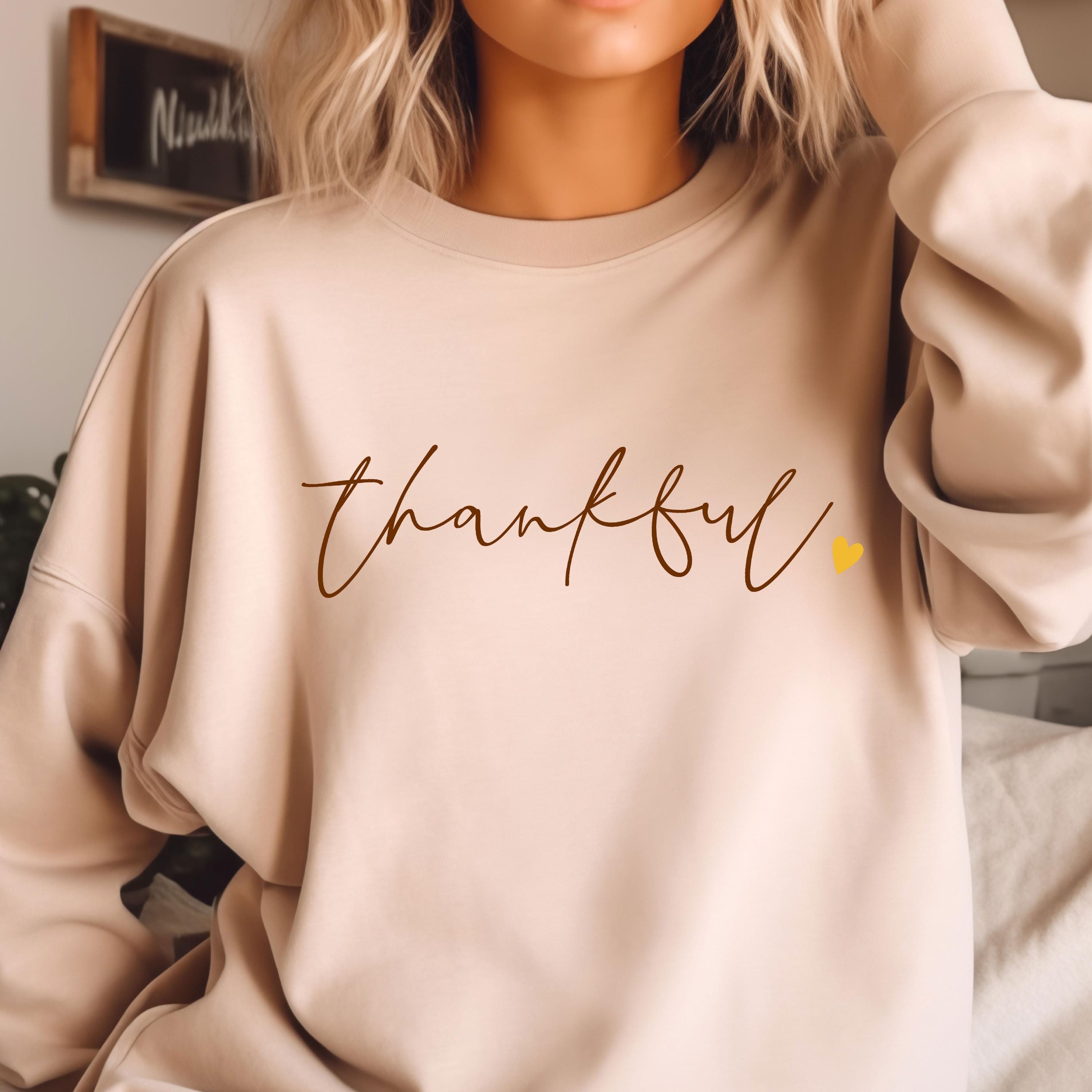Thankful Thanksgiving Fall Sweatshirt, Thankful Hoodie, Thanksgiving Family Sweatshirt, Funny Thanksgiving Sweater, Thanksgiving Gifts