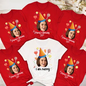 Custom Birthday Photo Party Group Shirt, Valentine Day Gift Shirt, Custom Photo Shirt, Custom Shirts, Custom Party Shirt, Custom Designs