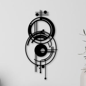Geometric Metal Wall Art: Modern Minimalist Line Decor