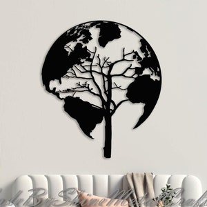 Baum des Lebens Erde Metall Wand Kunst, Erde Metall Wand Kunst, Baum des Lebens Wand Kunst, Metall Wand Dekor, Metall Wand Kunst, Weihnachtsgeschenk