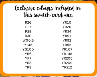342 Ohuhu Honolulu Marker (old Codes) Swatch Card | A4