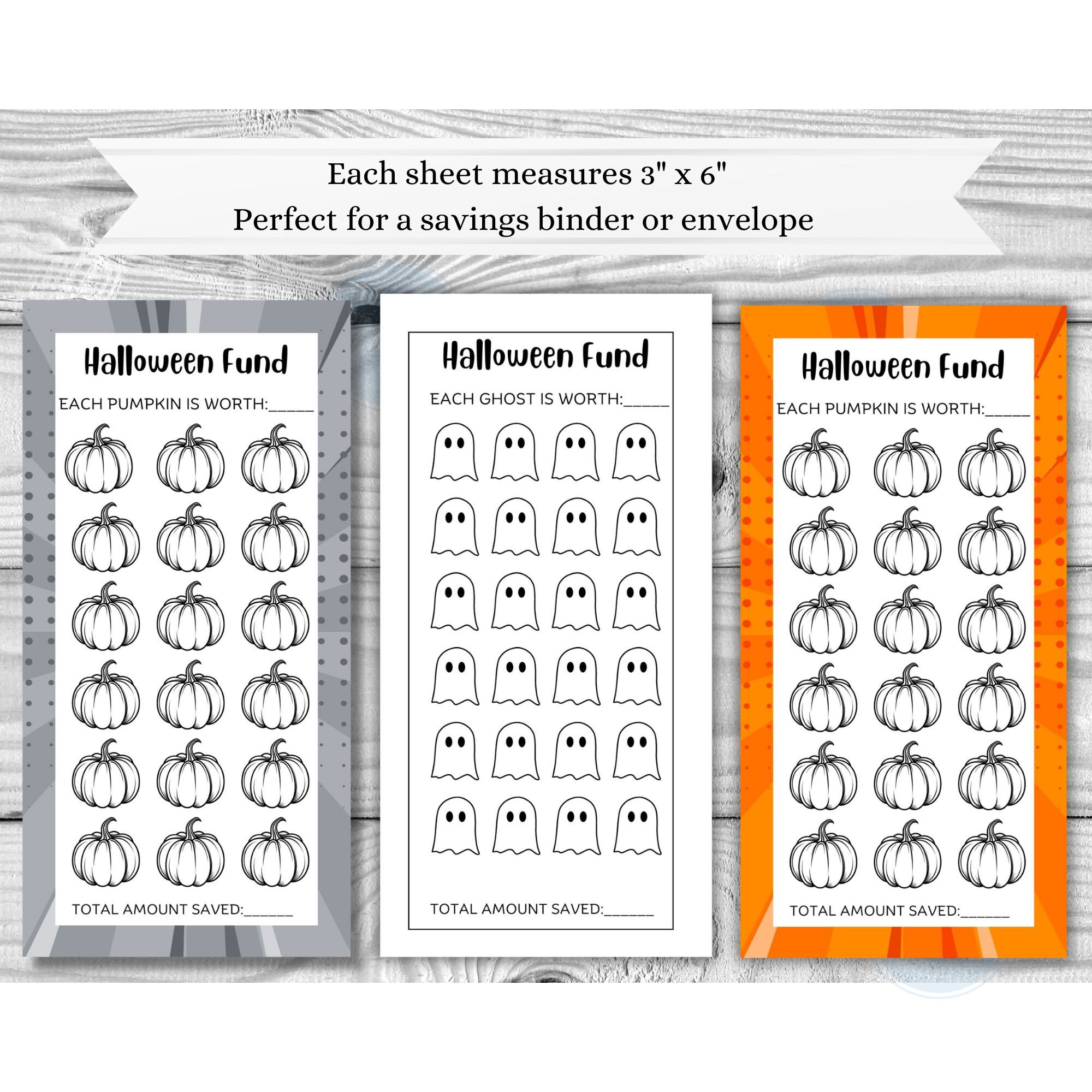 Halloween Savings Tracker Printable spooky Halloween Budget Tracker