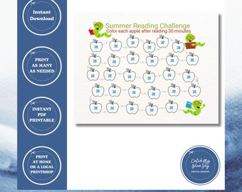 Reading Challenge, Reading Tracker, Reading Journal, Reading Log, Book Tracker, Book Challenge, Printable Reading Challenge, Reading