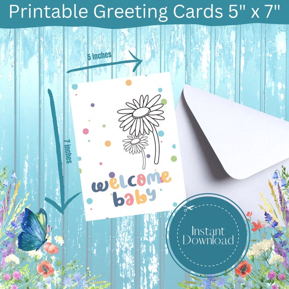 Printable Baby Shower Card,Baby Shower Baby Card,Pregnancy