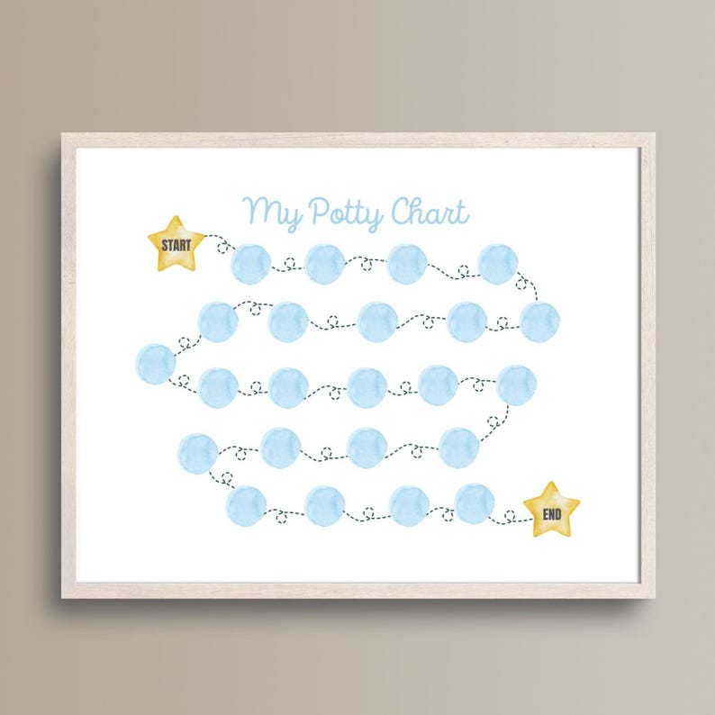 Potty Chart for Kids, Printable Potty Training Chart, Printable Potty Chart, Printable Potty ...