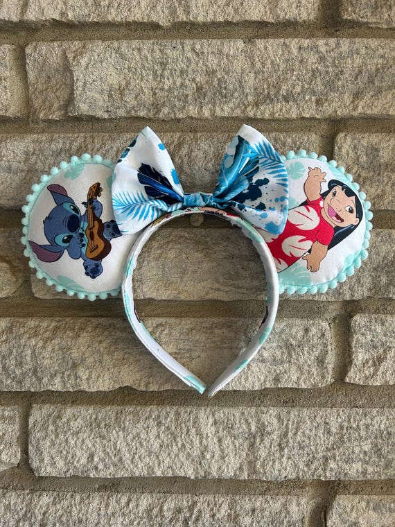 Lilo & Stitch Mickey Ears: Handmade Ohana Headband - Etsy display picture 1
