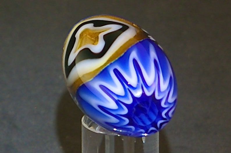 amber fleur de lis Chevron Blue gold