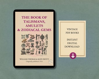 O Livro dos Talismãs, Amuletos e Gemas Zodiacais em PDF | Simbolismo Oculto Raro, Astrologia e Conhecimento dos Cristais - Texto Vintage