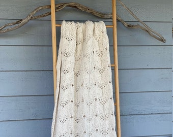 Knitting pattern, LACE THROW
