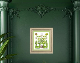 Cross stitch pattern, SECRET GARDEN