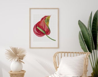 ANTHURIUM - cross stitch kit