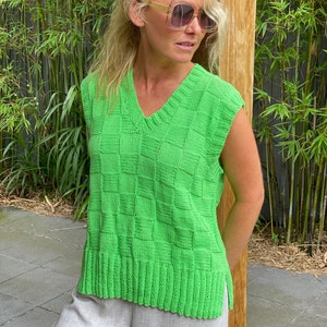 Knitting pattern, VEST