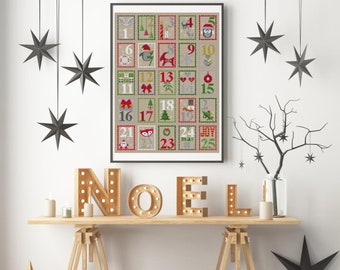 Cross stitch kit, ADVENT CALENDAR