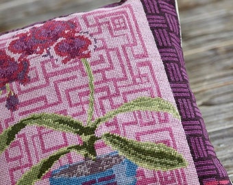 Needlepoint pattern, ORCHID