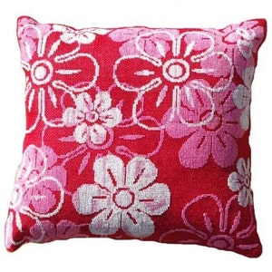 Needlepoint pattern, FLOWER POWER