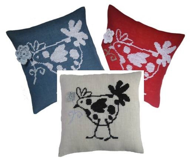 Needlepoint pattern FRENCH HEN