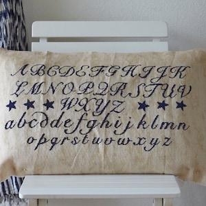 Cross stitch pattern, ALPHABET