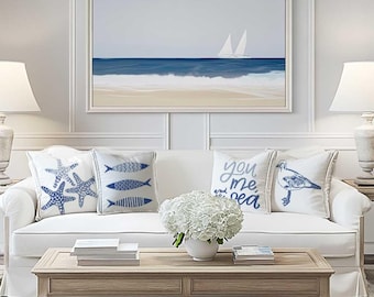 Coastal Cross Stitch Pattern Set: Nautical Decor (PDF Pattern)