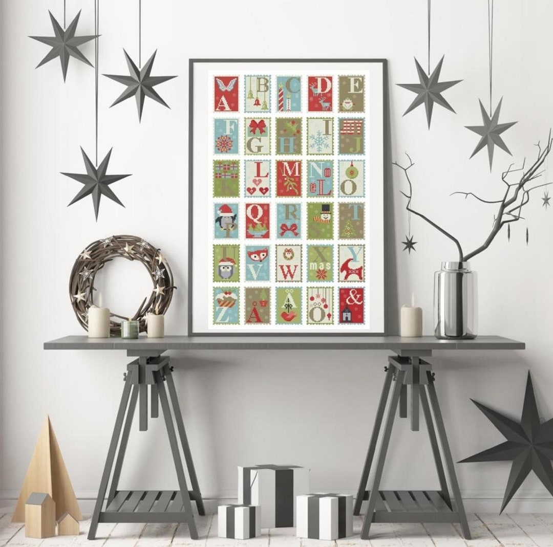 Cross Stitch Pattern, CHRISTMAS ALPHABET - Etsy
