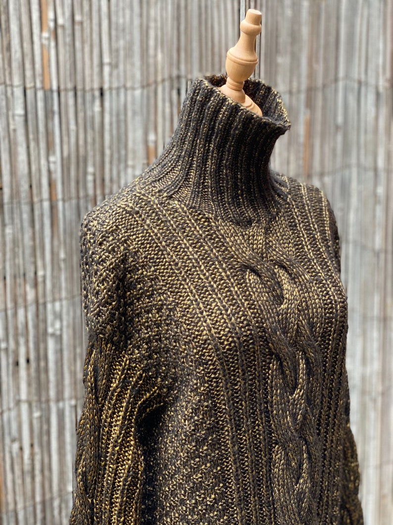 Knitting pattern, CABLE ROLL NECK image 6