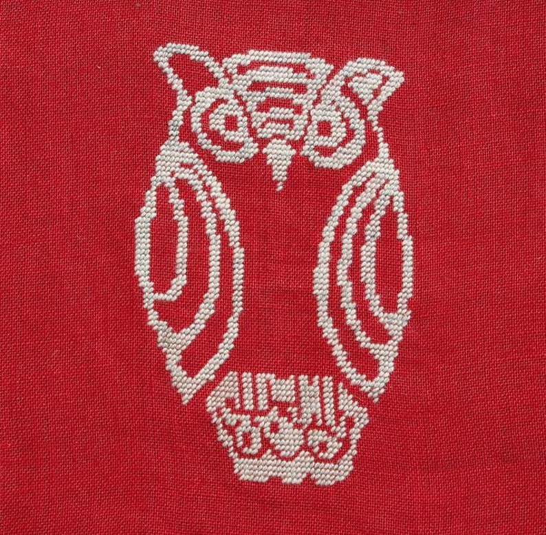 Needlepoint pattern, OWL image 2