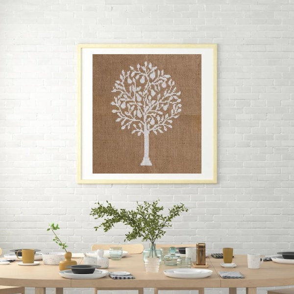 Cross stitch pattern, PEAR TREE