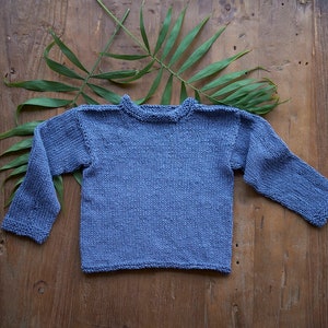 KIDS JUMPER, knitting pattern, eco cotton, #110
