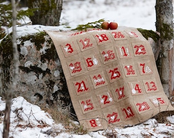 Needlepoint pattern, ADVENT CALENDAR