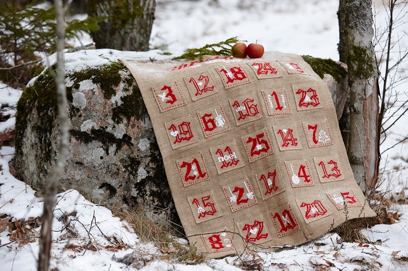 ADVENT CALENDAR Needlepoint Pattern Etsy