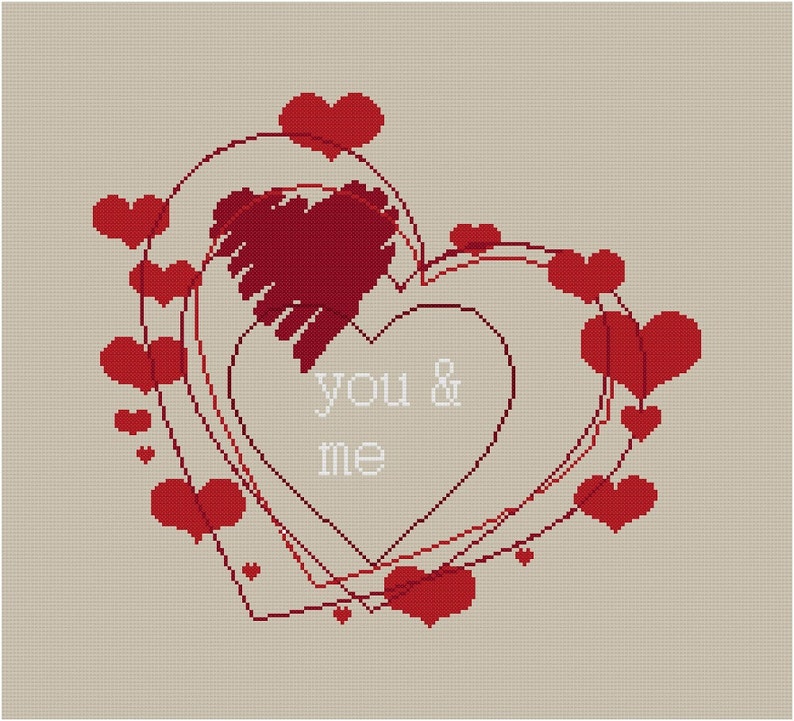 Cross Stitch Pattern VALENTINE - Etsy