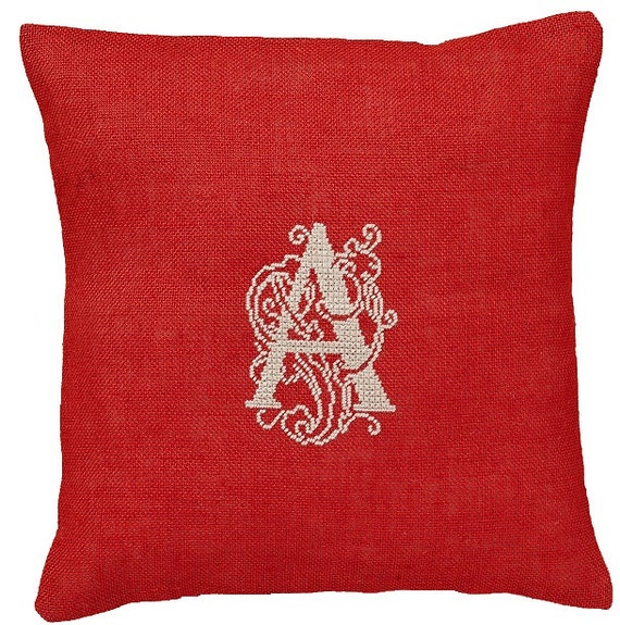 Cross Stitch Pattern Monogramneedlepointembroiderymake It Etsy