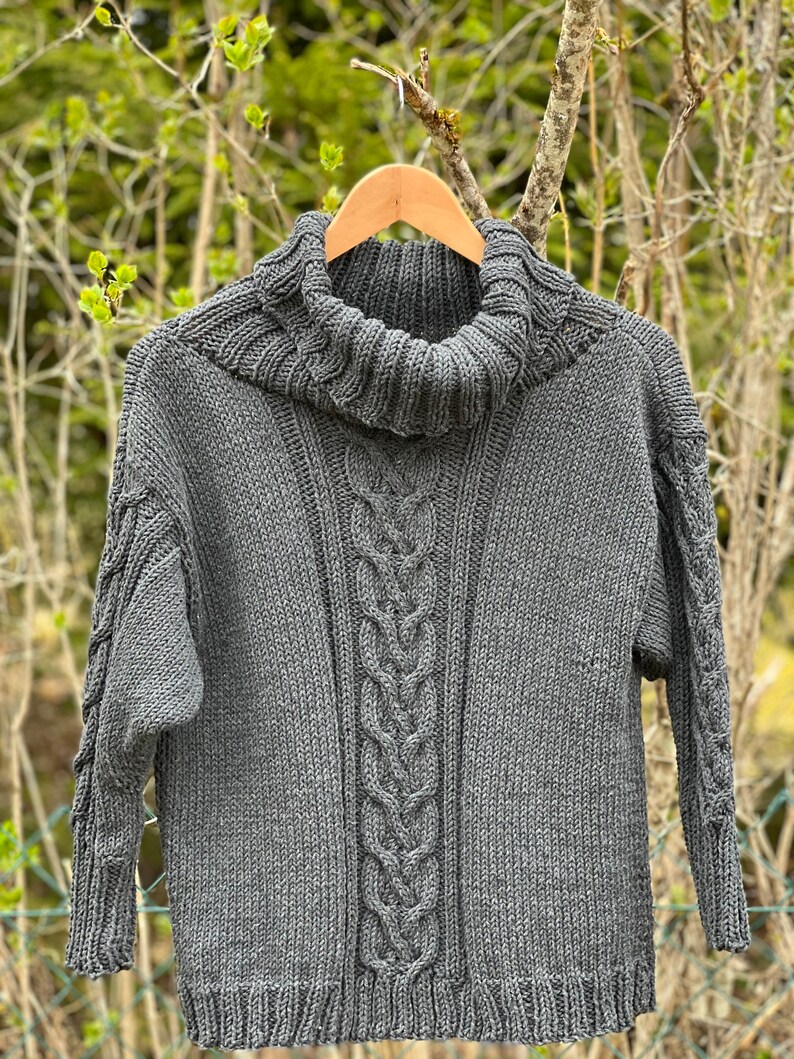 Knitting pattern, CABLE ROLL NECK, 179 image 2