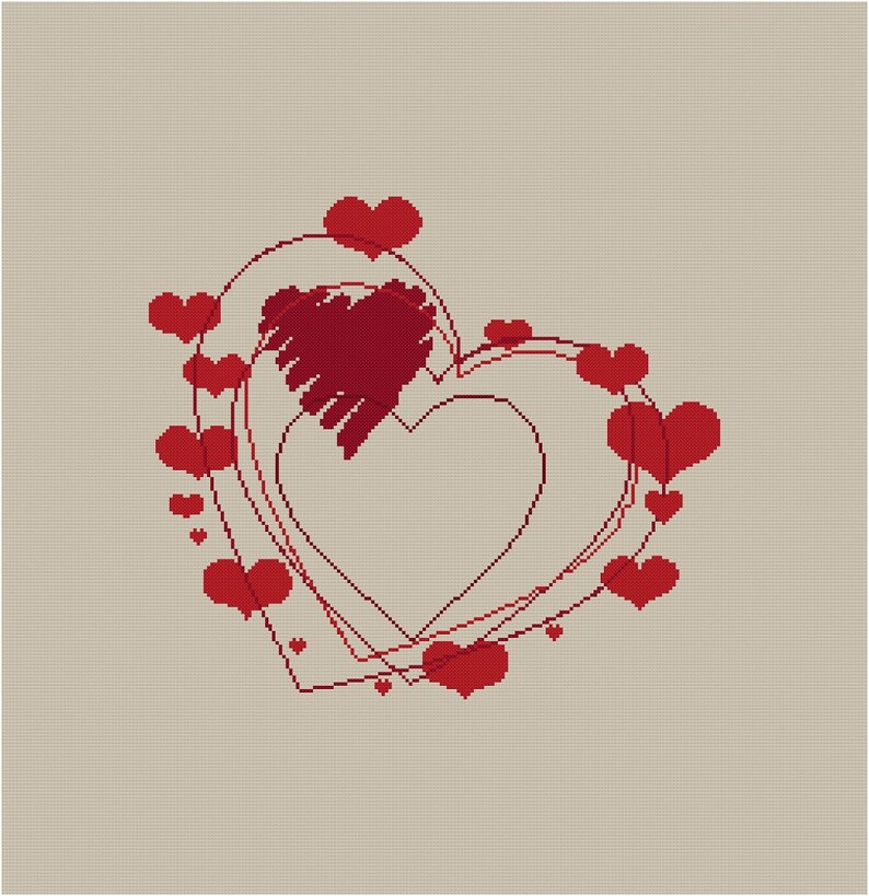 Cross Stitch Pattern VALENTINE - Etsy