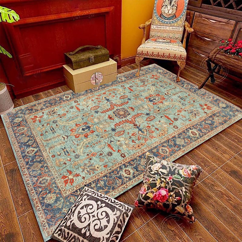 Teal Area Rug