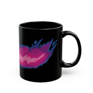 Black Ceramic Mug – Huntrix Demon FanArt Illustration Kpop Demon Hunters Anime Coffee Cup Gift Birthday Present Back to School (11oz & 15oz)