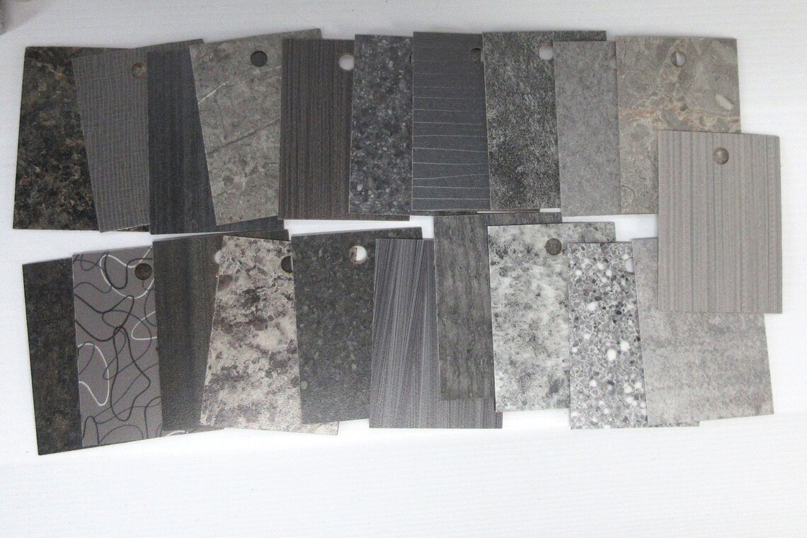 Formica Samples Lot of 20 GREYS Smooth and Textured Laminate Etsy