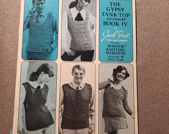 Libro de accesorios para camisetas sin mangas vintage de los años 70 (IV), patrones, vol. 78, chalecos Jack Frost para hombre y mujer, Bk4214