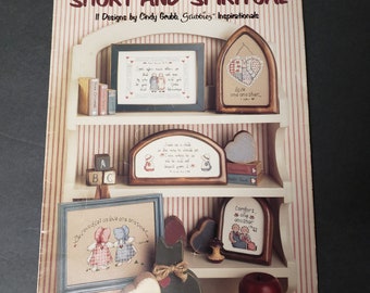 11 diseños vintage breves y espirituales para patrones de punto de cruz religiosos campestres con versículos bíblicos (1988) Grubbies Inspirational bk4256