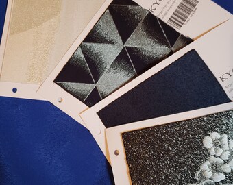 Shimmery Fabric Sample Lot 96 Pcs in 4 Patterns Kyogo Ibuki Miwaku Coiki 4"x4" F0036