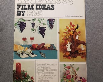 Película de vidrio falso vintage y artesanías con alambre. Ideas ingeniosas para películas de Inge. Libro de patrones 1971 BK400