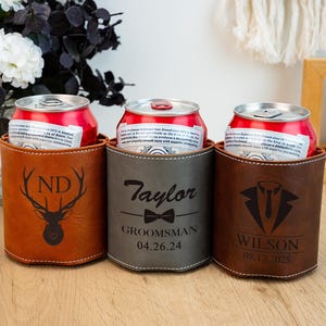 Groomsmen Can Cooler,Personalised Groomsmen Gifts,Engraved Can Cooler,Beer Can Holder,Bottle Holder,Groomsmen Proposal,Groomsman Gift Ideas