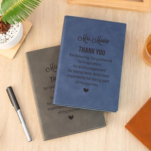 Diario personalizzato, regalo per insegnanti, regalo di ringraziamento per insegnanti, taccuino in pelle per insegnanti in pensione, regalo per mentori, regali di fine anno per insegnanti