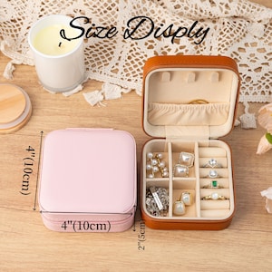 Personalised Rainbow Jewellery Case with Name,Leather Jewellery Box,Travel Jewelry Case for Little Girl,Jewellery Storage,Kids Birthday Gift image 10