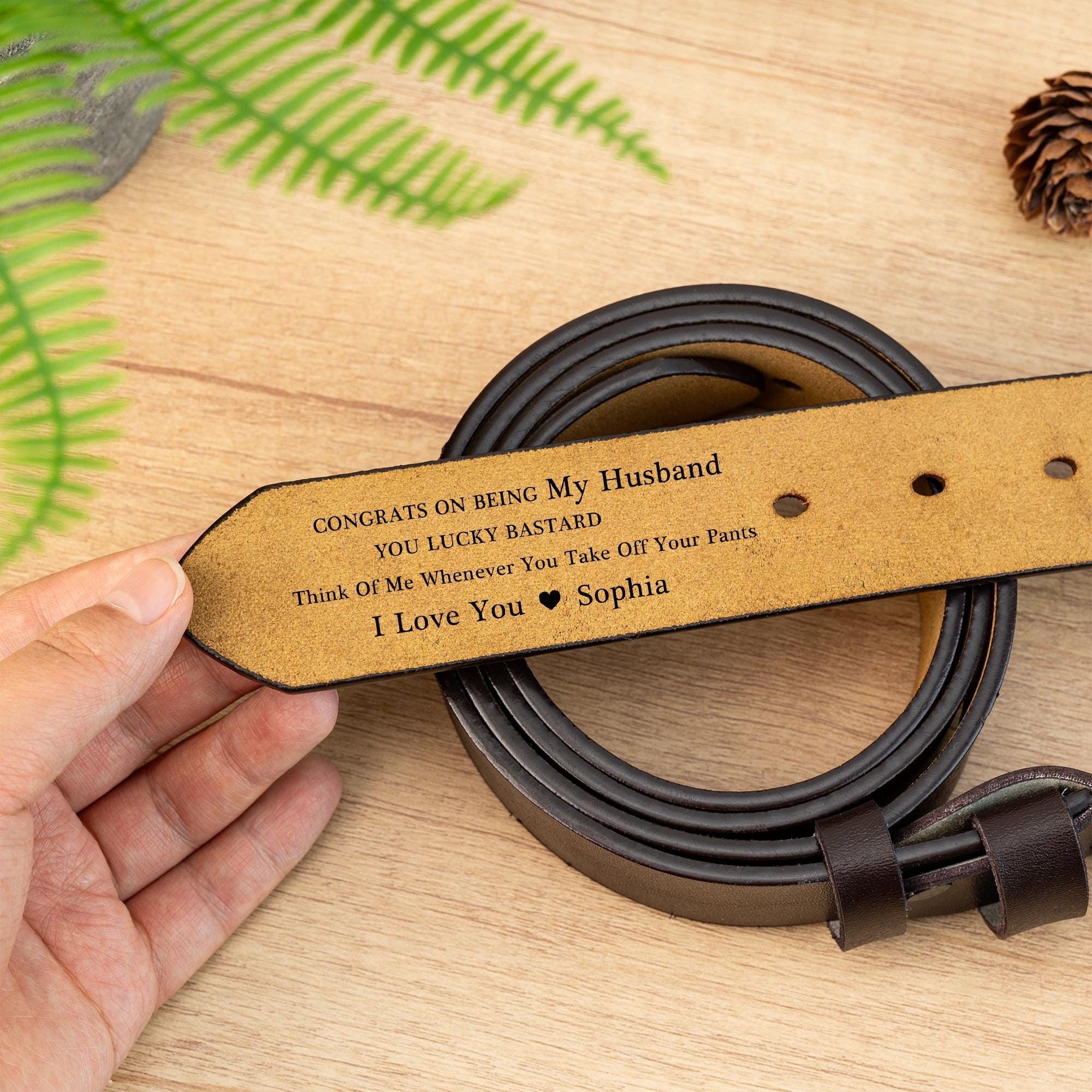 Husband Lucky Bastard Belt UK